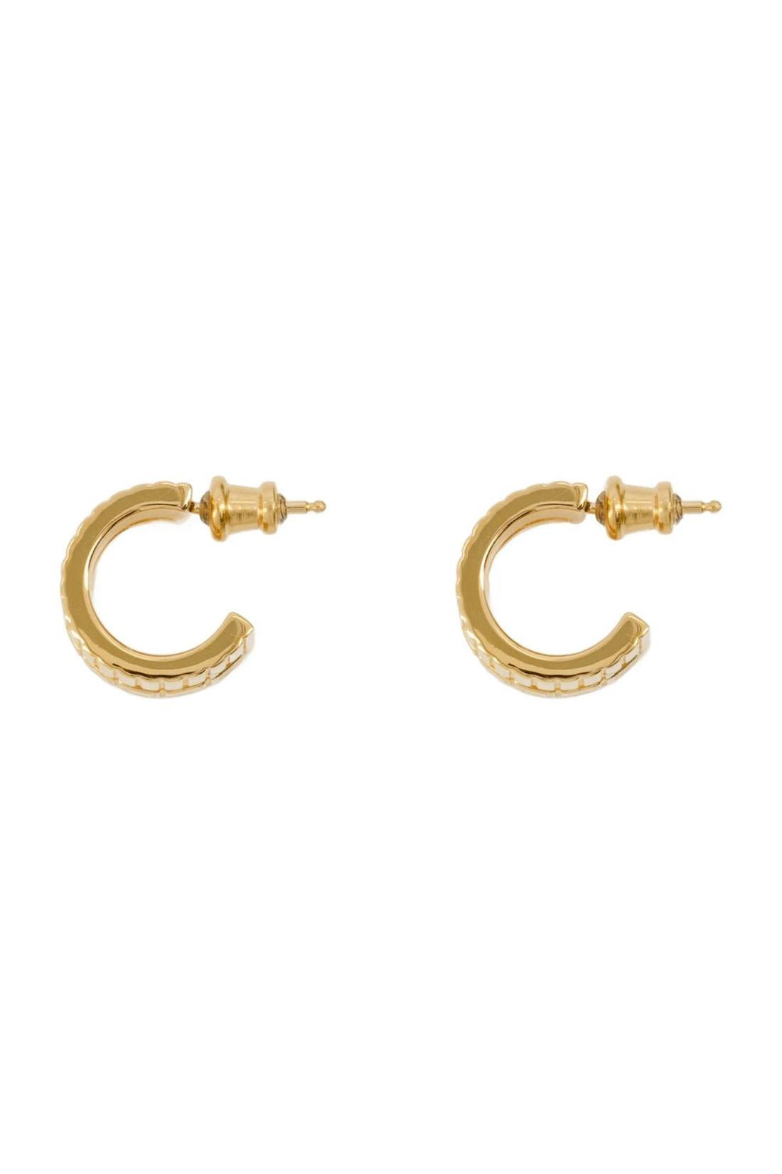 Mini Slot Earring - Ivi - Egg Shell - Or