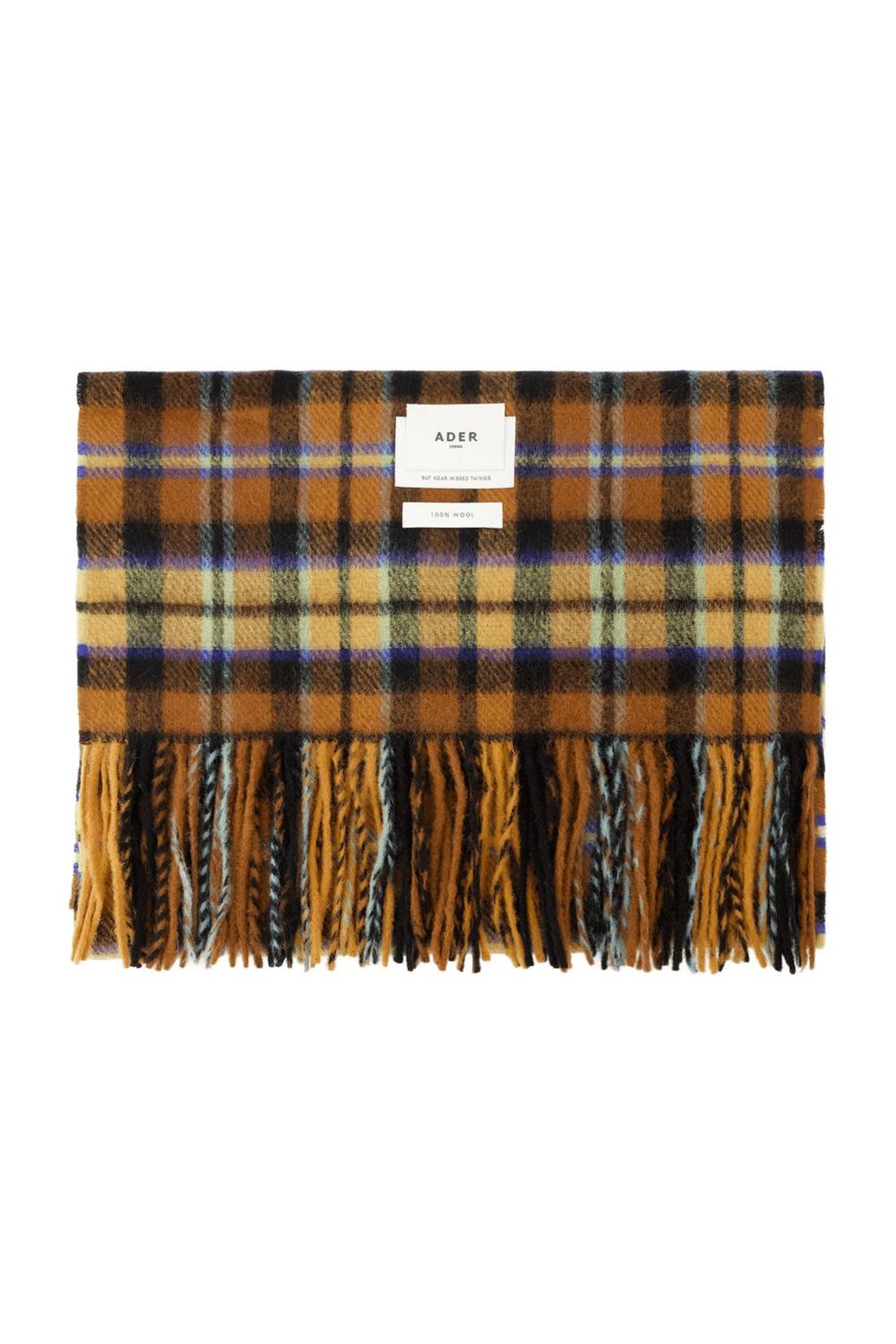 Tartan-Schal - Ader Error - Wolle - Braun