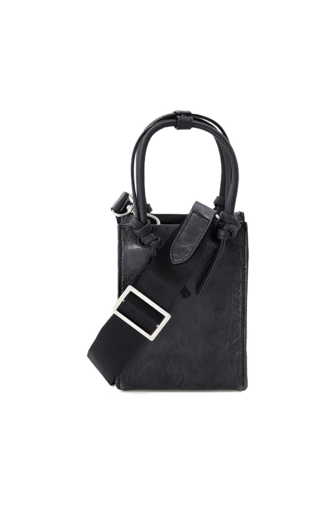 Schultertasche - Ader Error - Leder - Schwarz