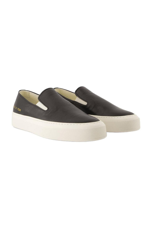 Slip On In Leather Sneakers - COMMON PROJECTS - Leder - Schwarz