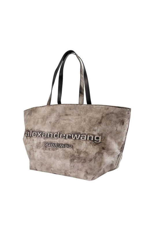 Einkaufstasche Punch - Alexander Wang - Leder - Grau
