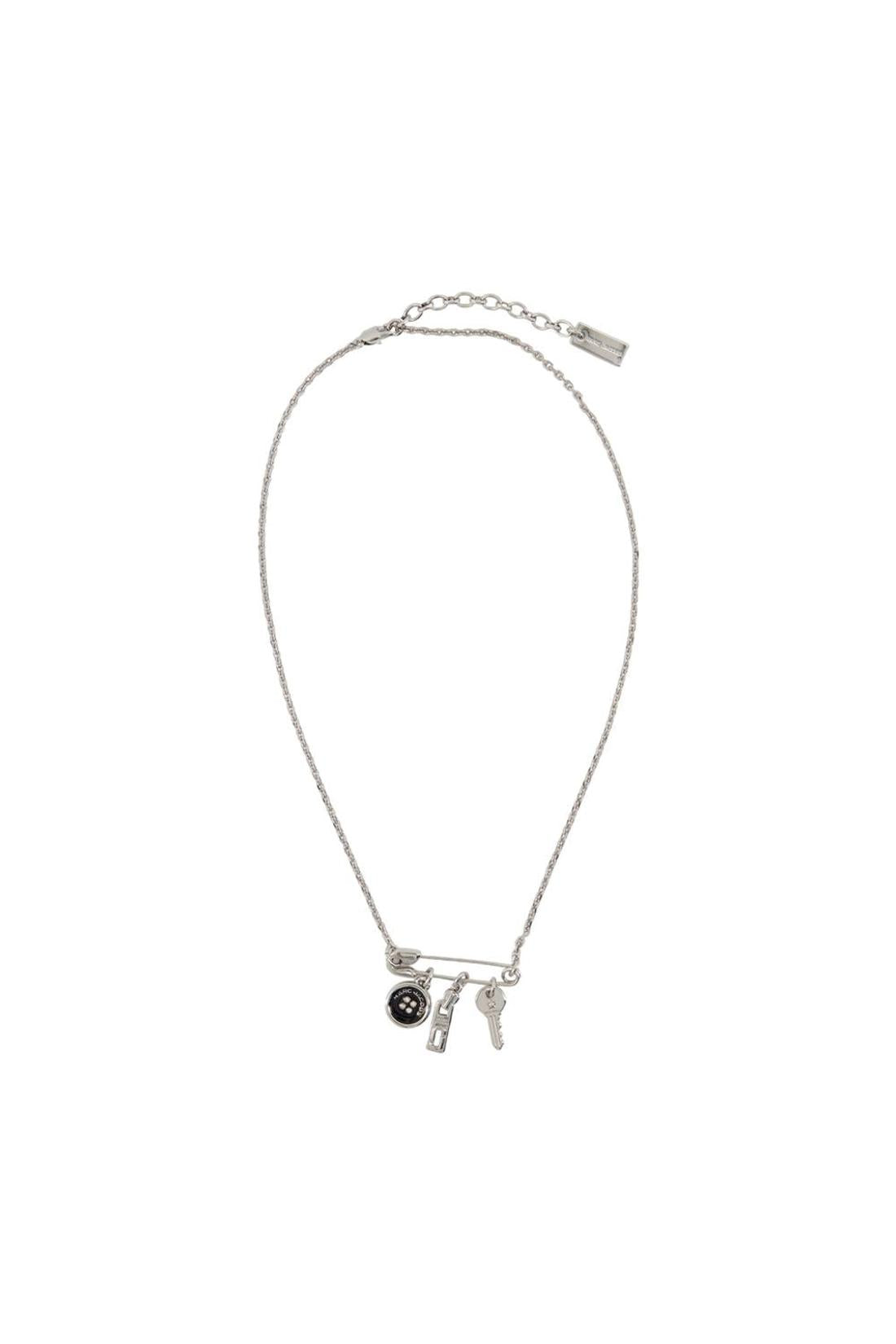 Button Charm Halskette - Marc Jacobs - Metall - Silber