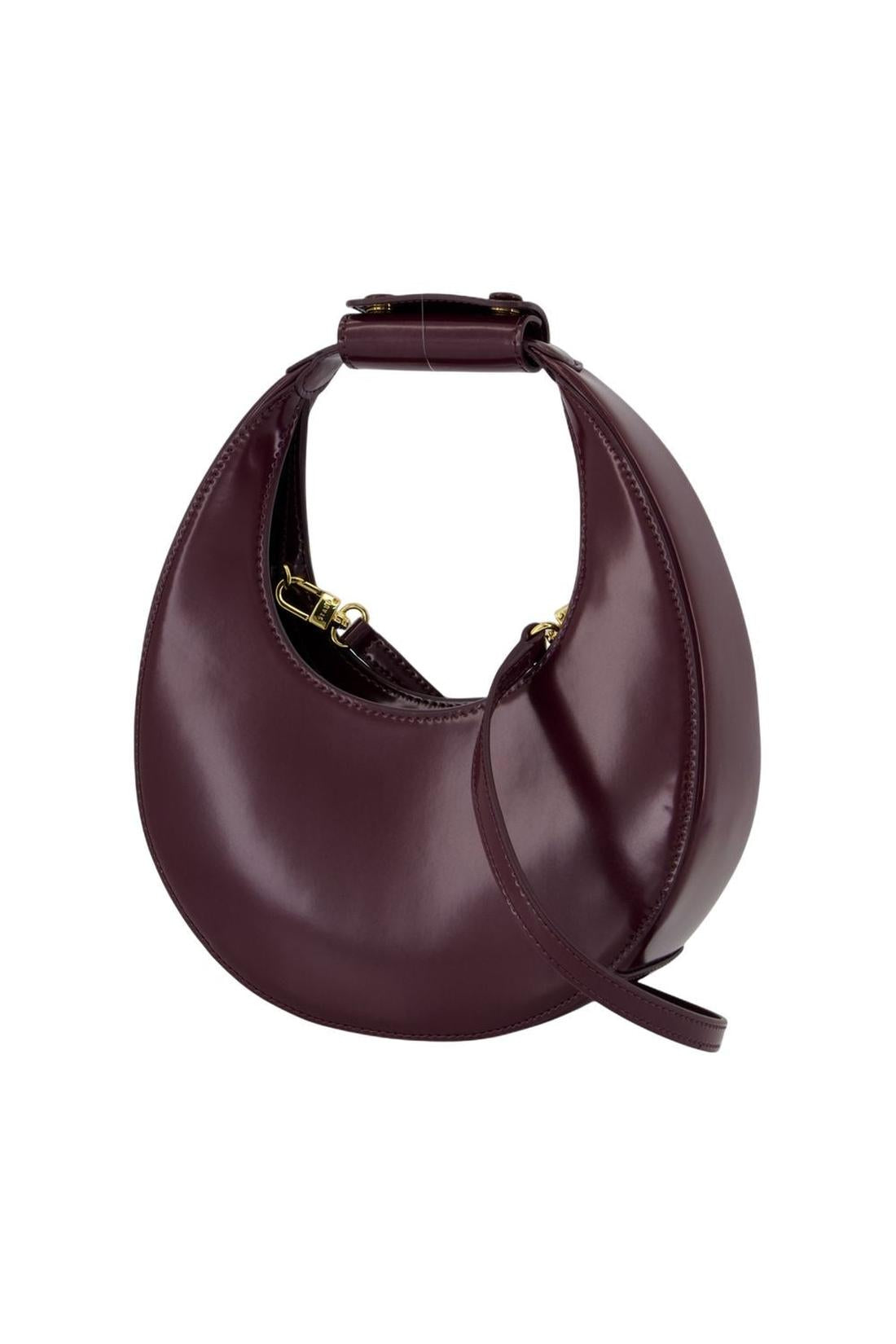Mini Moon Handtasche - Staud - Leder - Bordeaux