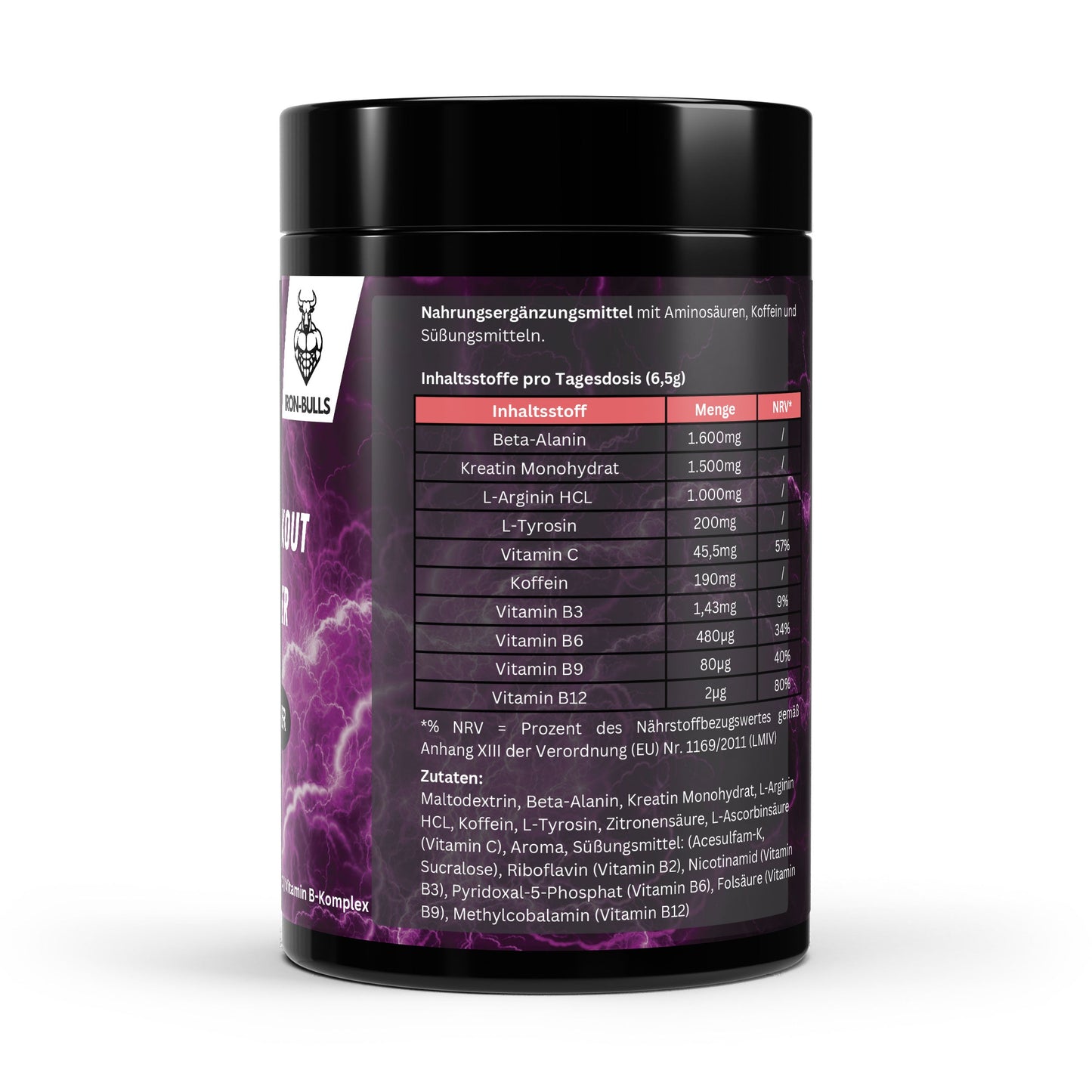 Pre-Workout Booster Himbeere - 520g