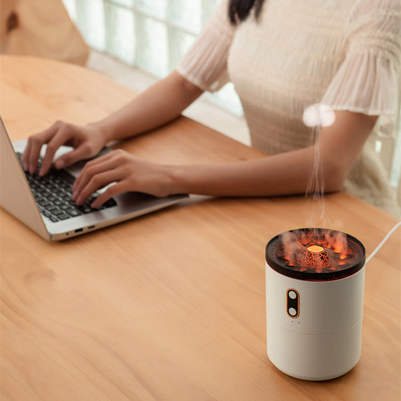 Volcanic Flame Aroma Essential Oil Diffuser USB Air Humidifier