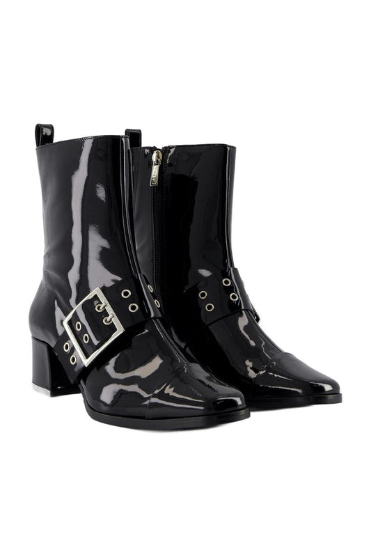 Rock Stiefel - Carel - Leder - Schwarz
