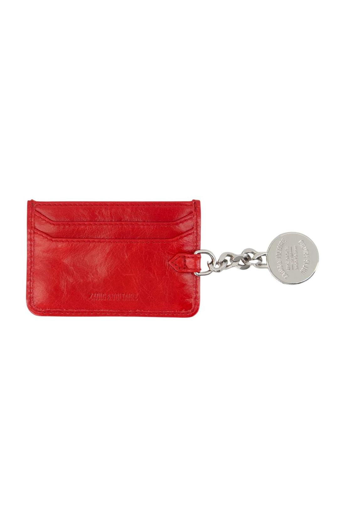 Sunny Pass Kartenhalter - Zadig & Voltaire - Leder - Rot