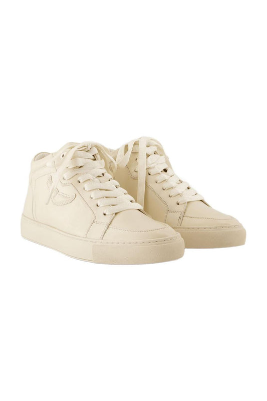Sneakers Mid Fly On - Zadig & Voltaire - Leder - Weiß