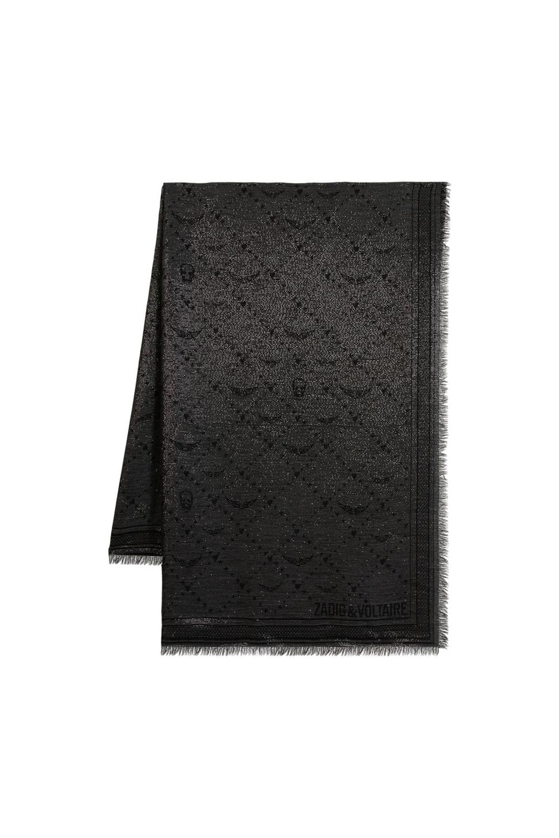 Glenn Monogram-Schal - Zadig & Voltaire - Viskose - Schwarz