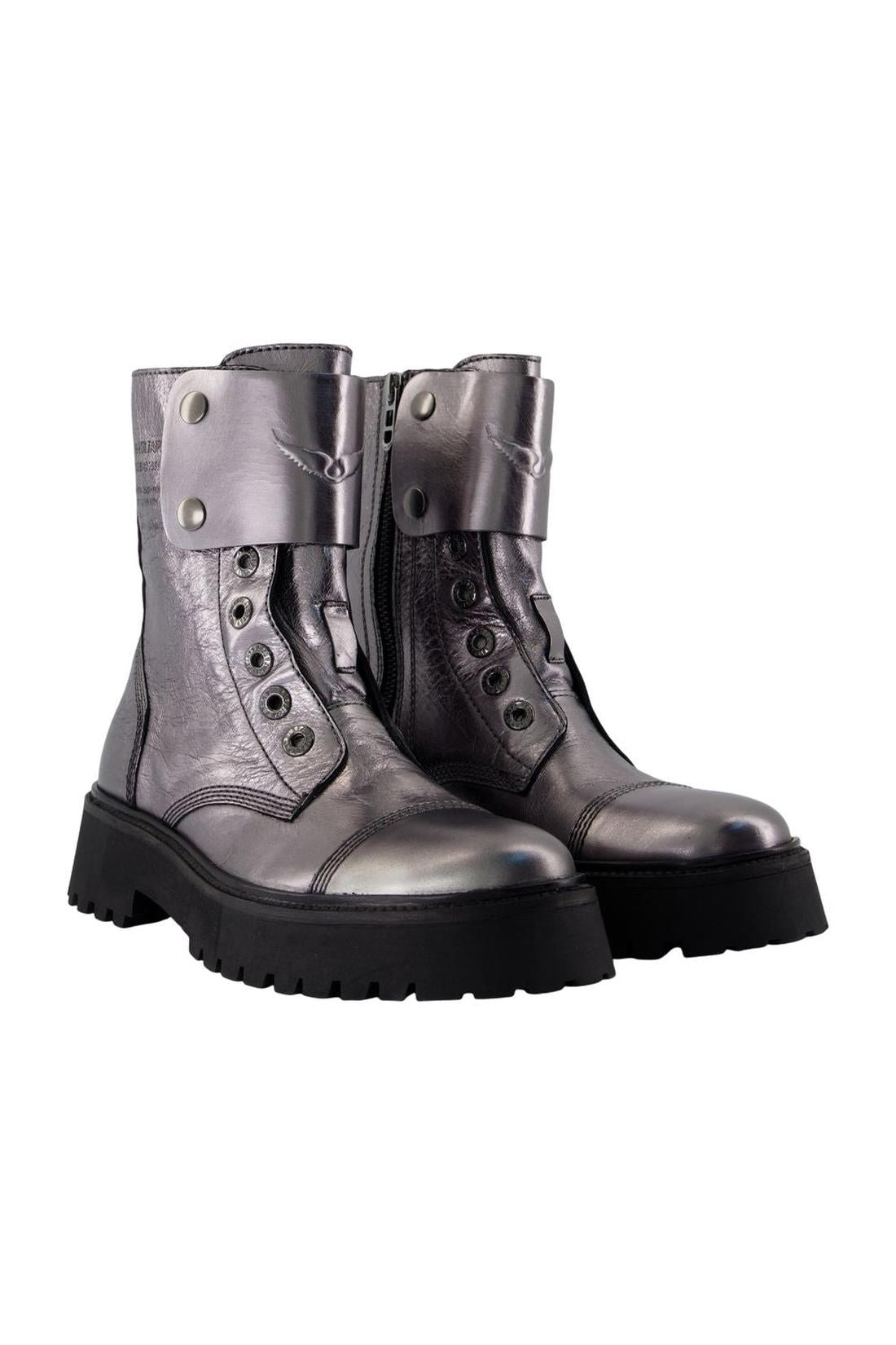 Joe Fast Stiefeletten - Zadig & Voltaire - Leder - Silber