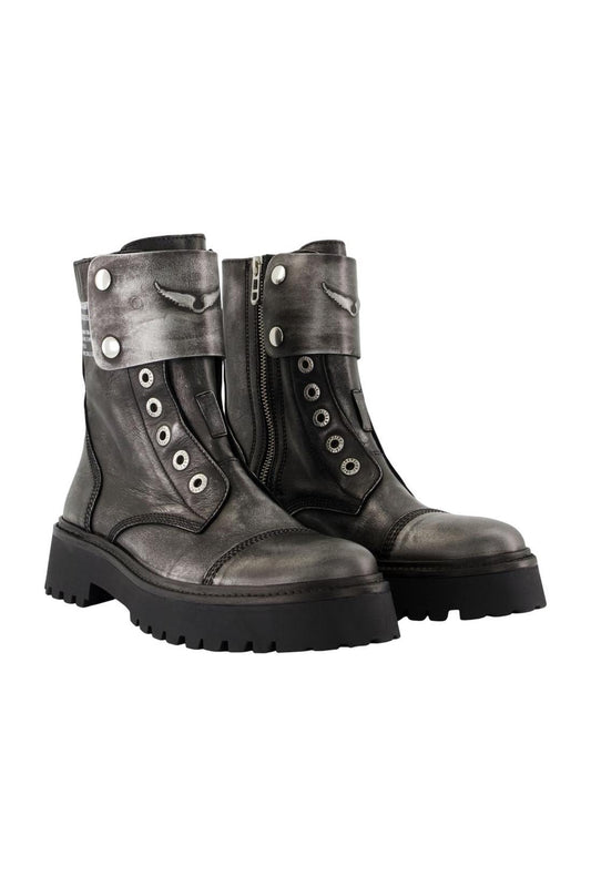 Joe Fast Stiefeletten - Zadig & Voltaire - Leder - Schwarz