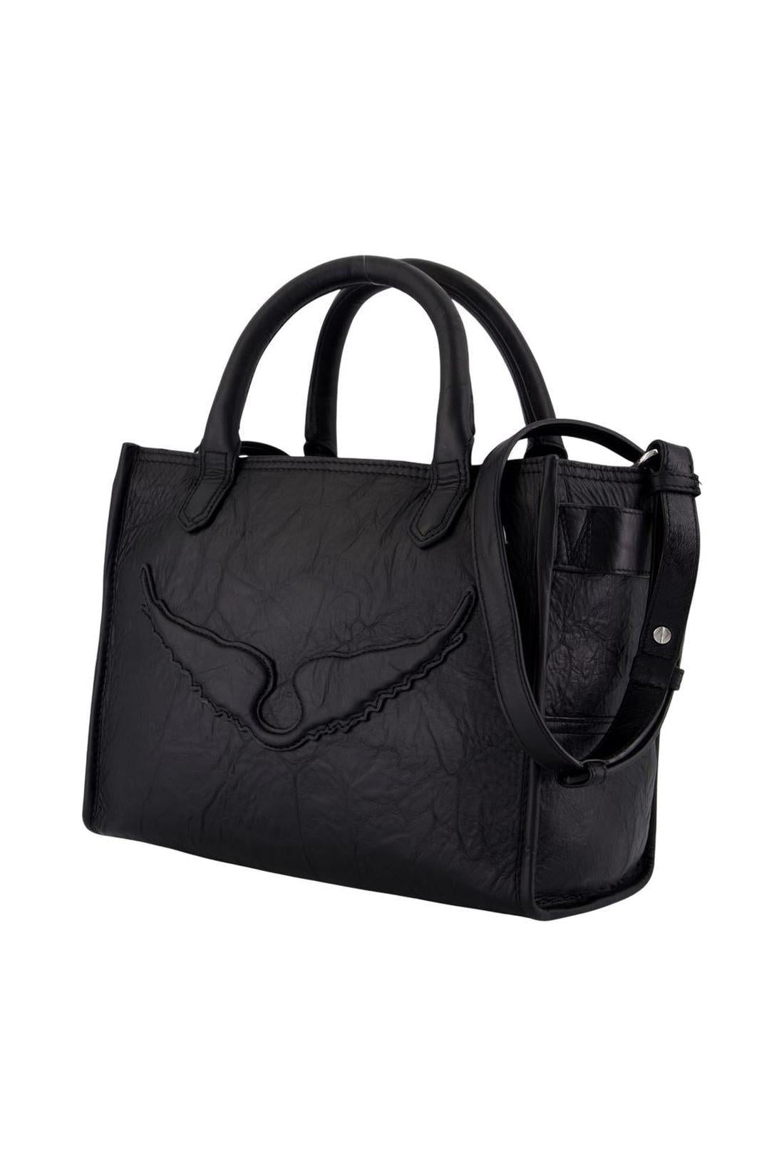 Einkaufstasche Angel Xs - Zadig & Voltaire - Leder - Schwarz