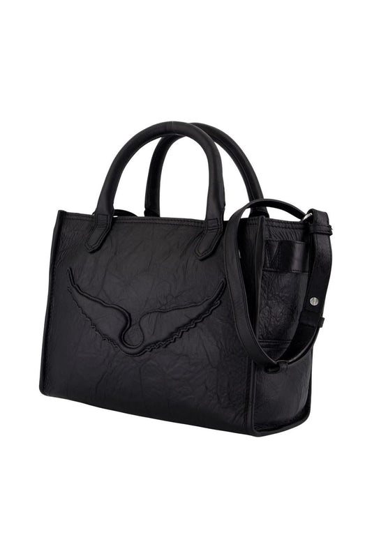 Einkaufstasche Angel Xs - Zadig & Voltaire - Leder - Schwarz