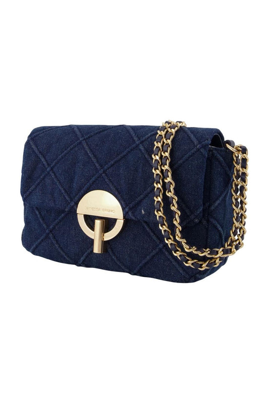 Moon Medium Schultertasche - Vanessa Bruno - Baumwolle - Blau