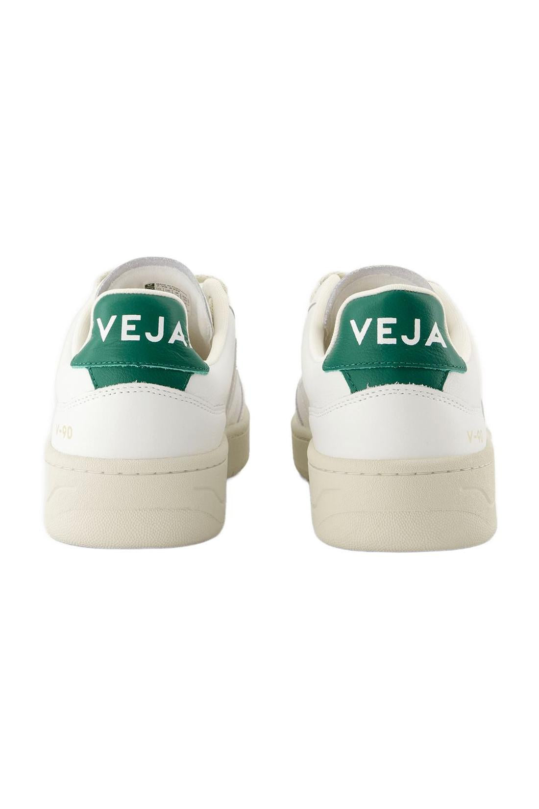 Sneakers V-90 - Veja - Leder - Weiß