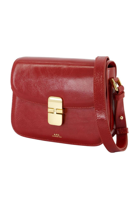 Grace Small Schultertasche - A.P.C. - Leder - Rot
