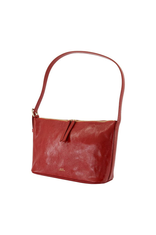 Schultertasche Vera - A.P.C. - Leder - Rot