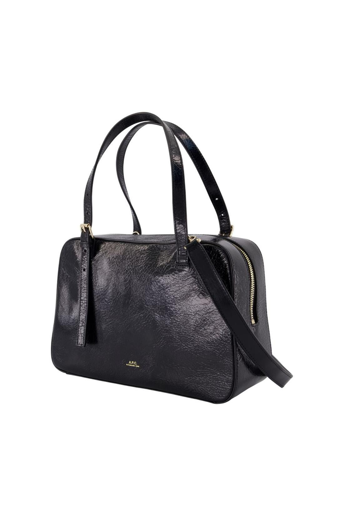 Virginie Schultertasche - A.P.C. - Leder - Schwarz