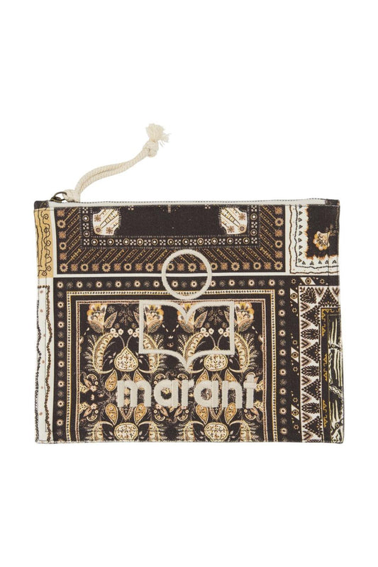Netia Ge Clutch - Isabel Marant - Baumwolle - Schwarz