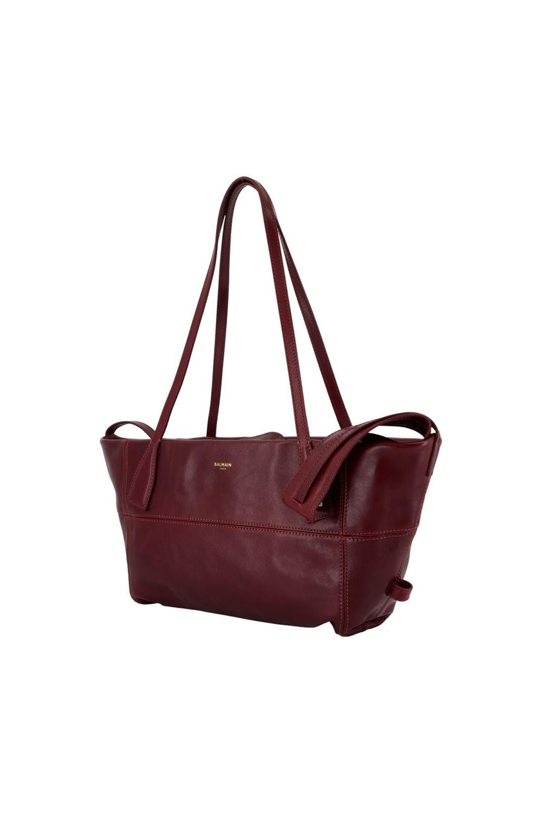 Schultertasche Track Zip Small - Balmain - Leder - Violett