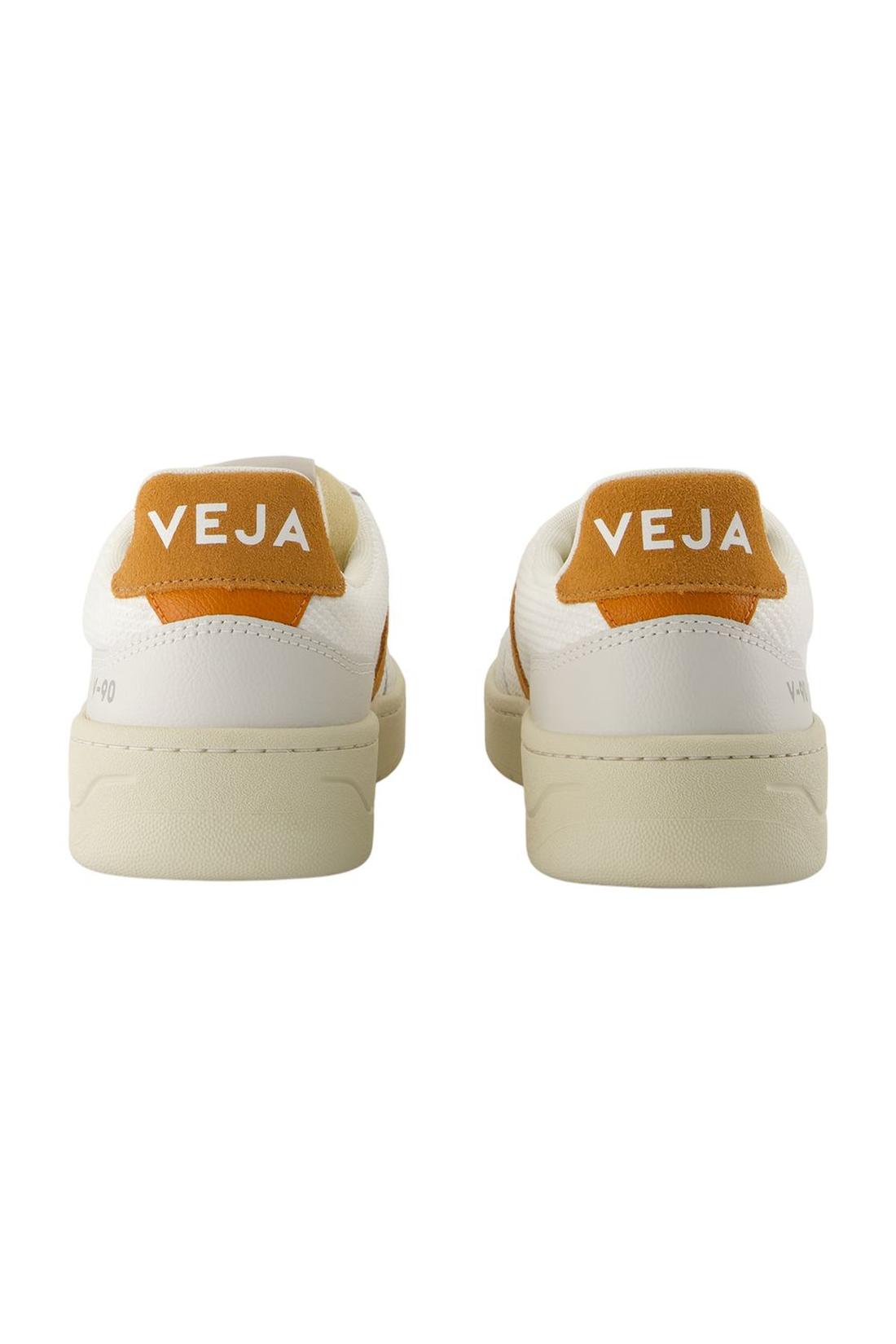 Sneakers V-90 - Veja - Nylon - Weiß