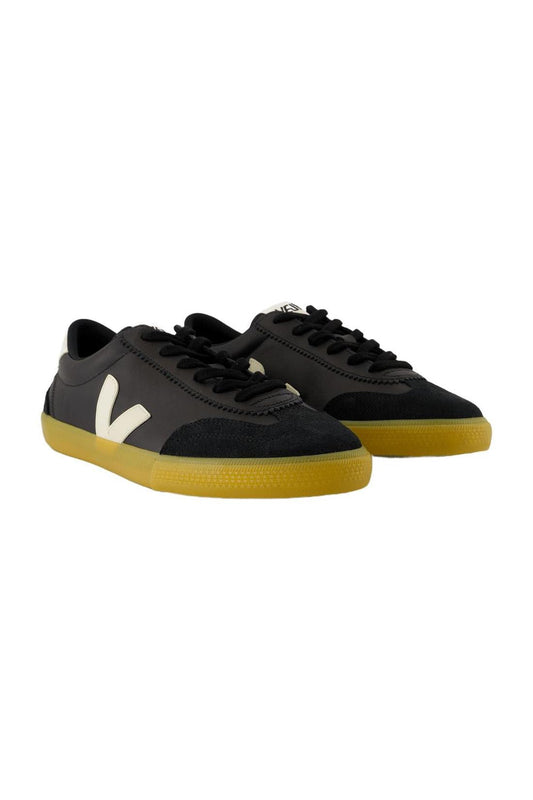 Volleyball Sneakers - Veja - Leder - Schwarz