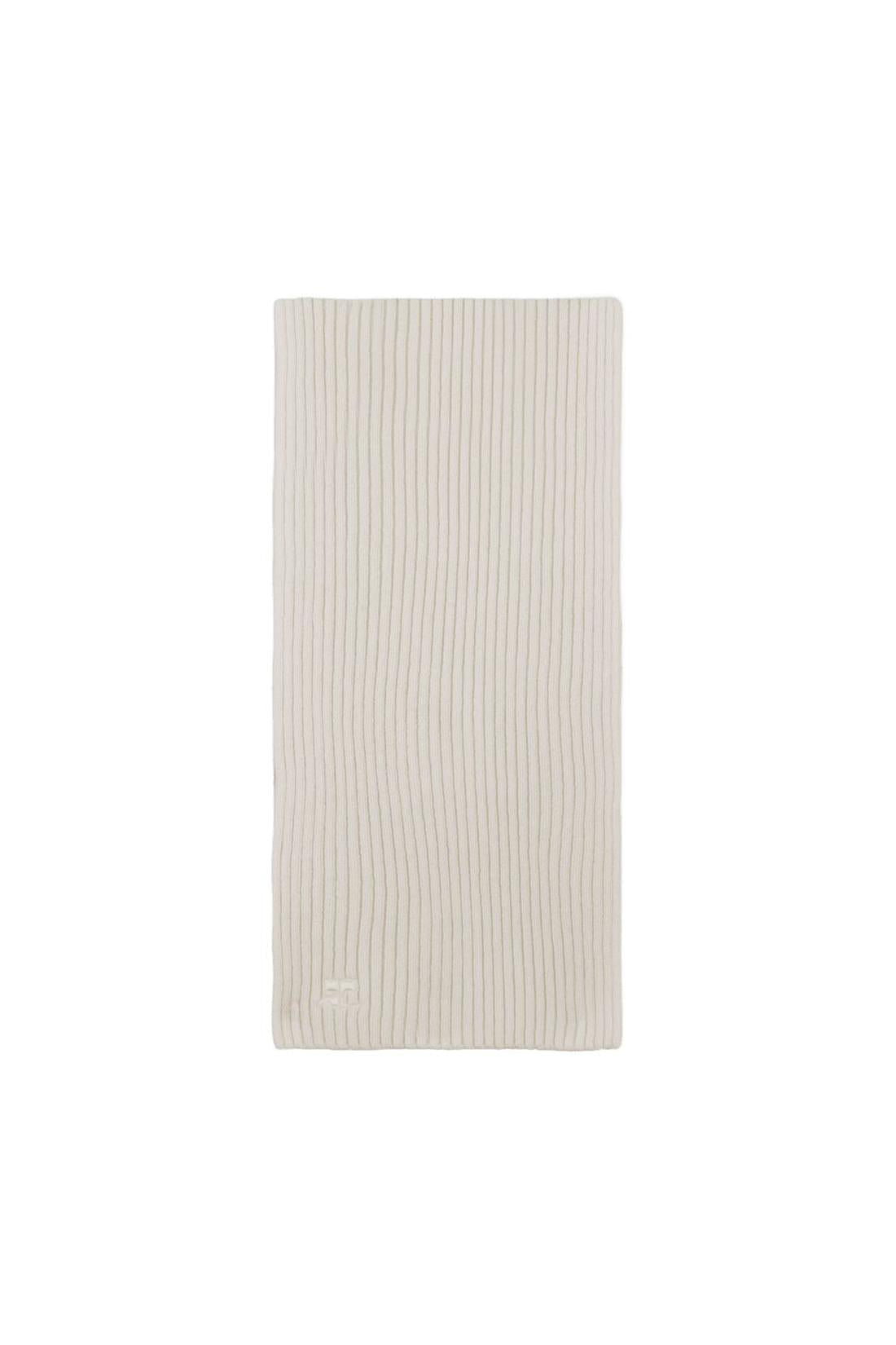 Ac Ribbed Schal - Courreges - Wolle - Neutral