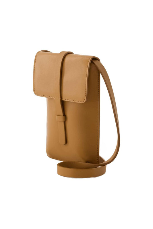 Leonore Schultertasche - Ines de la Fressange - Leder - Camel