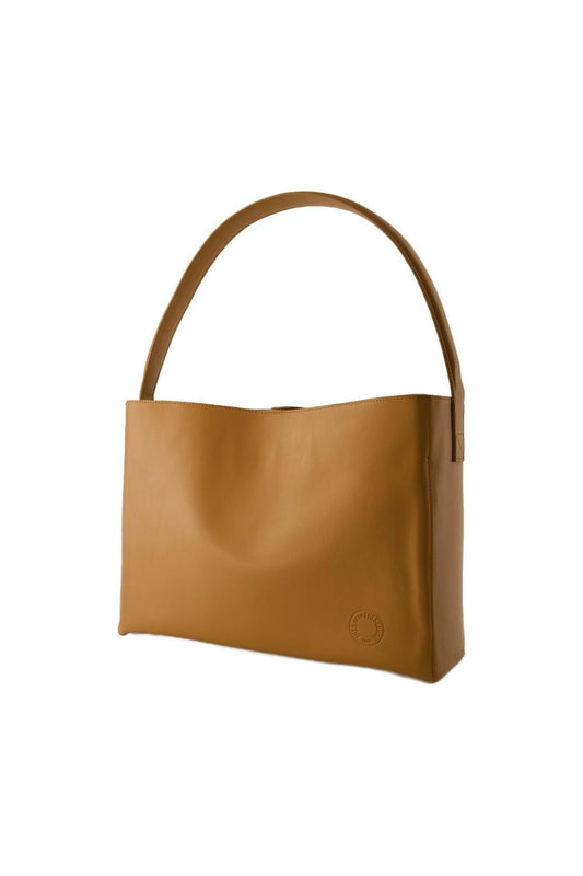 Leonore L Schultertasche - Ines de la Fressange - Leder - Camel