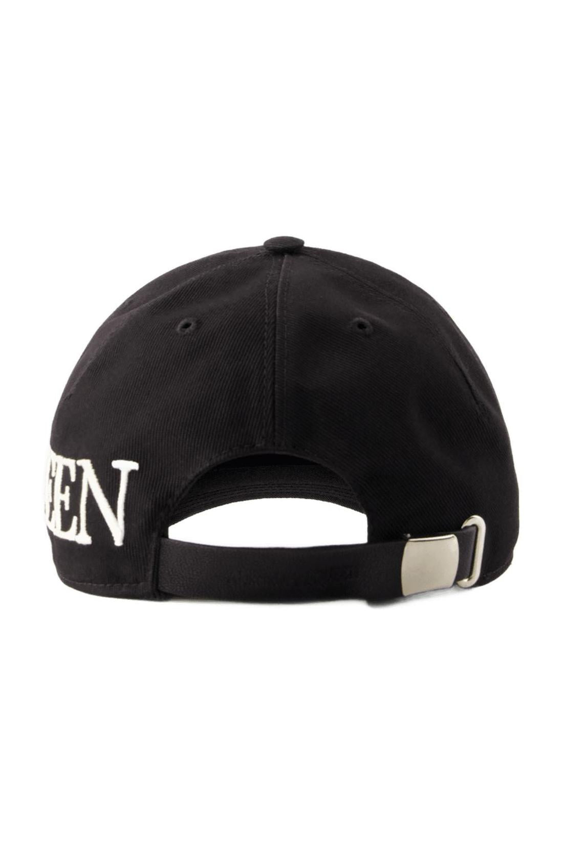 Oversize-Cap - Alexander Mcqueen - Baumwolle - Schwarz