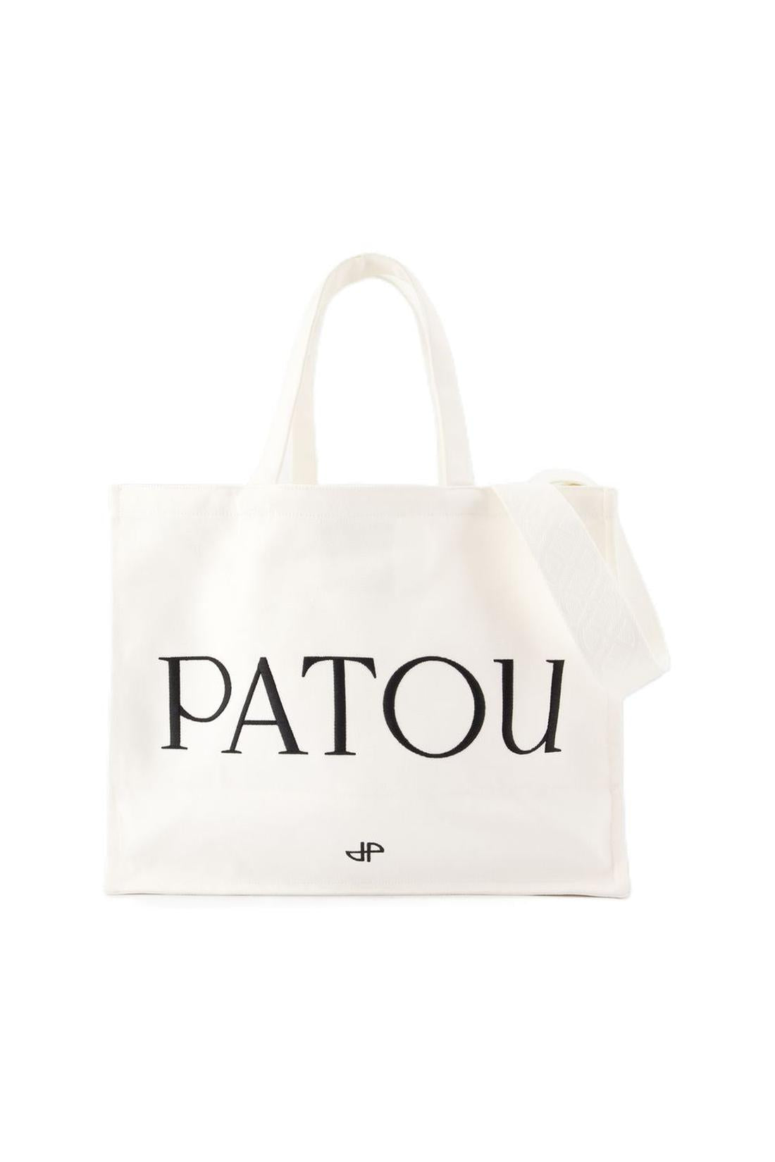 Große Einkaufstasche - PATOU - Baumwolle - Weiß