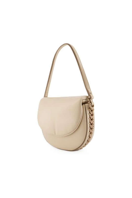 Tasche M Flap Puffy Alter Mat - Stella Mccartney - Veganes Leder - Beige