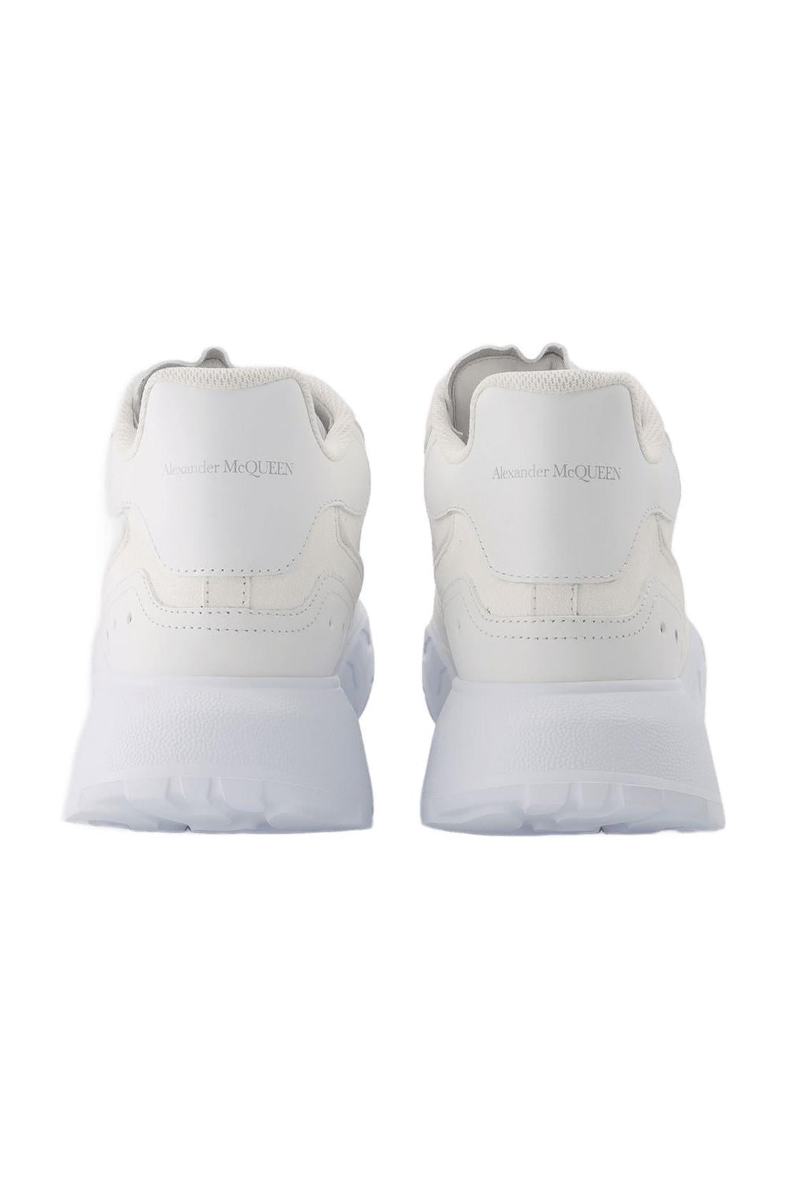 New Court Sneakers aus Leder Weiß & Silber