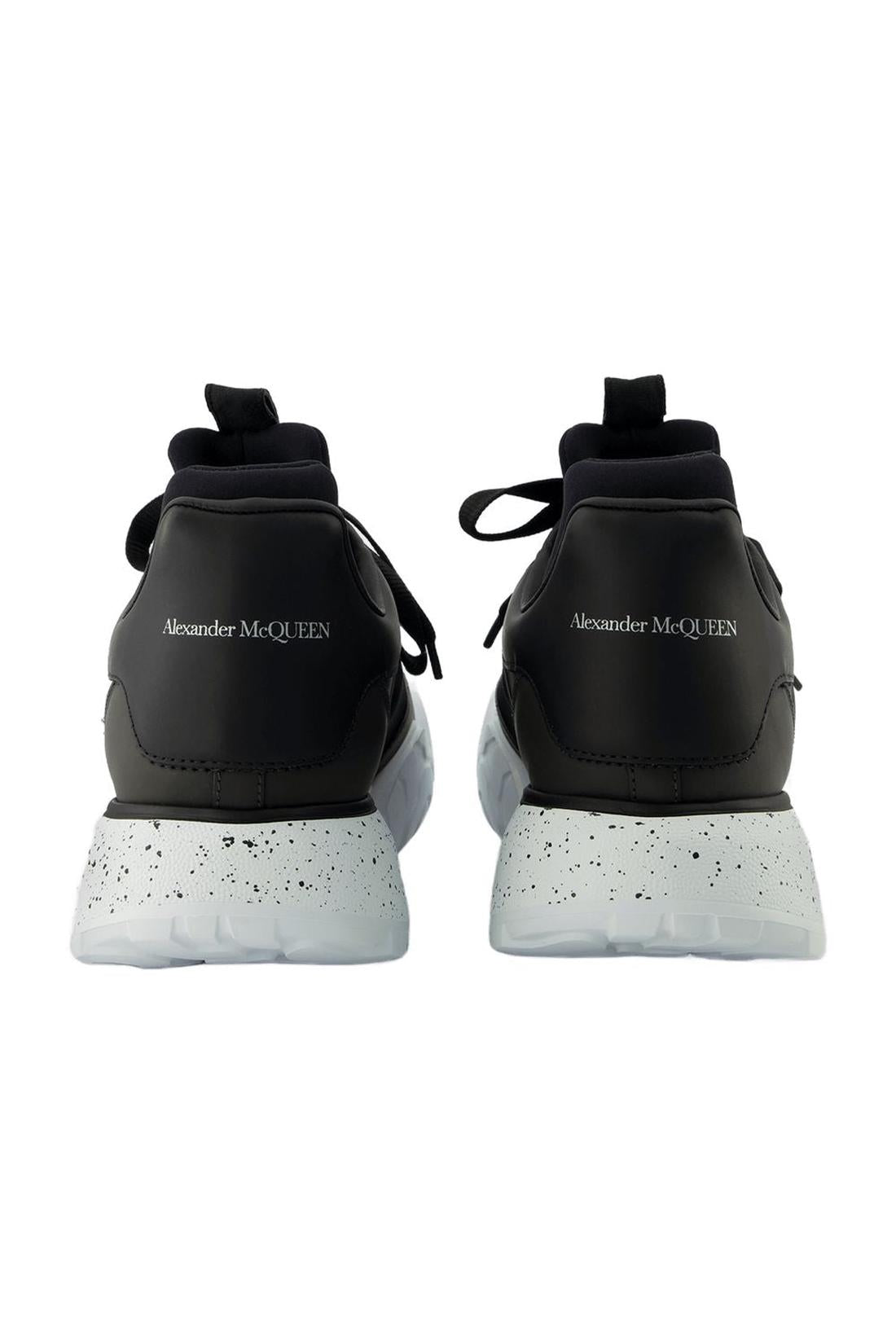 Court Sneakers - Alexander Mcqueen - Black/White - Leather