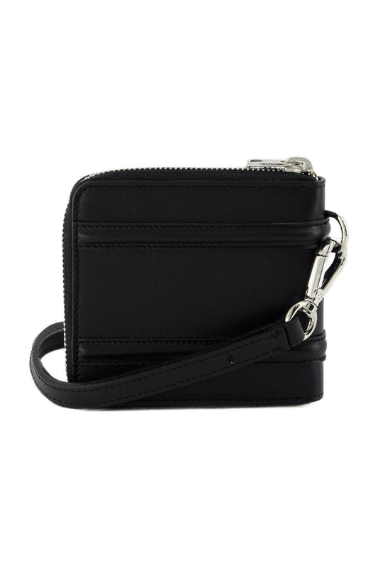 Zip Around Billfold Wallet - Alexander Mcqueen - Black - Leather