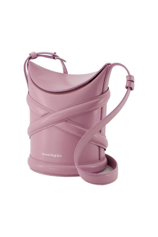 The Curve Hobo Bag - Alexander Mcqueen - Antic Pink - Leather