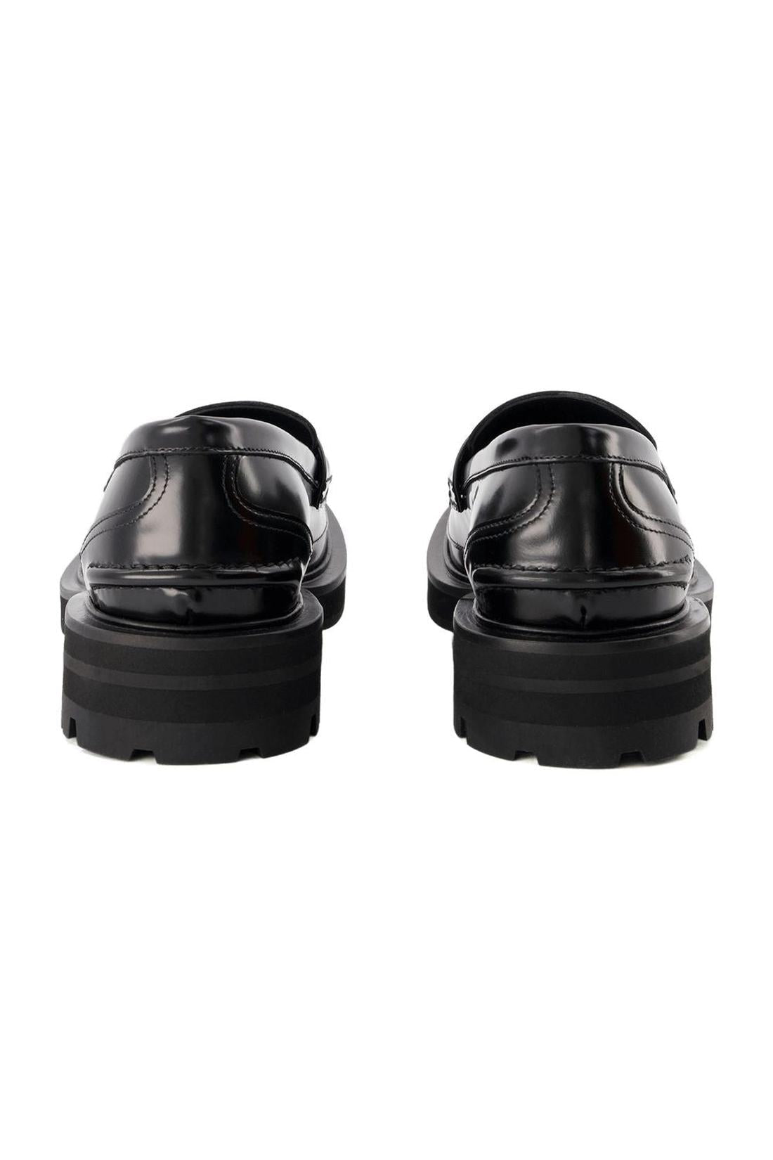 Oversize Flat Shoes - Alexander Mcqueen - Black - Leather