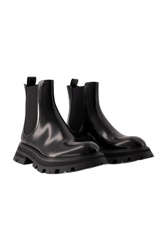 Chelsea-Boots - Alexander Mcqueen - Leder - Schwarz