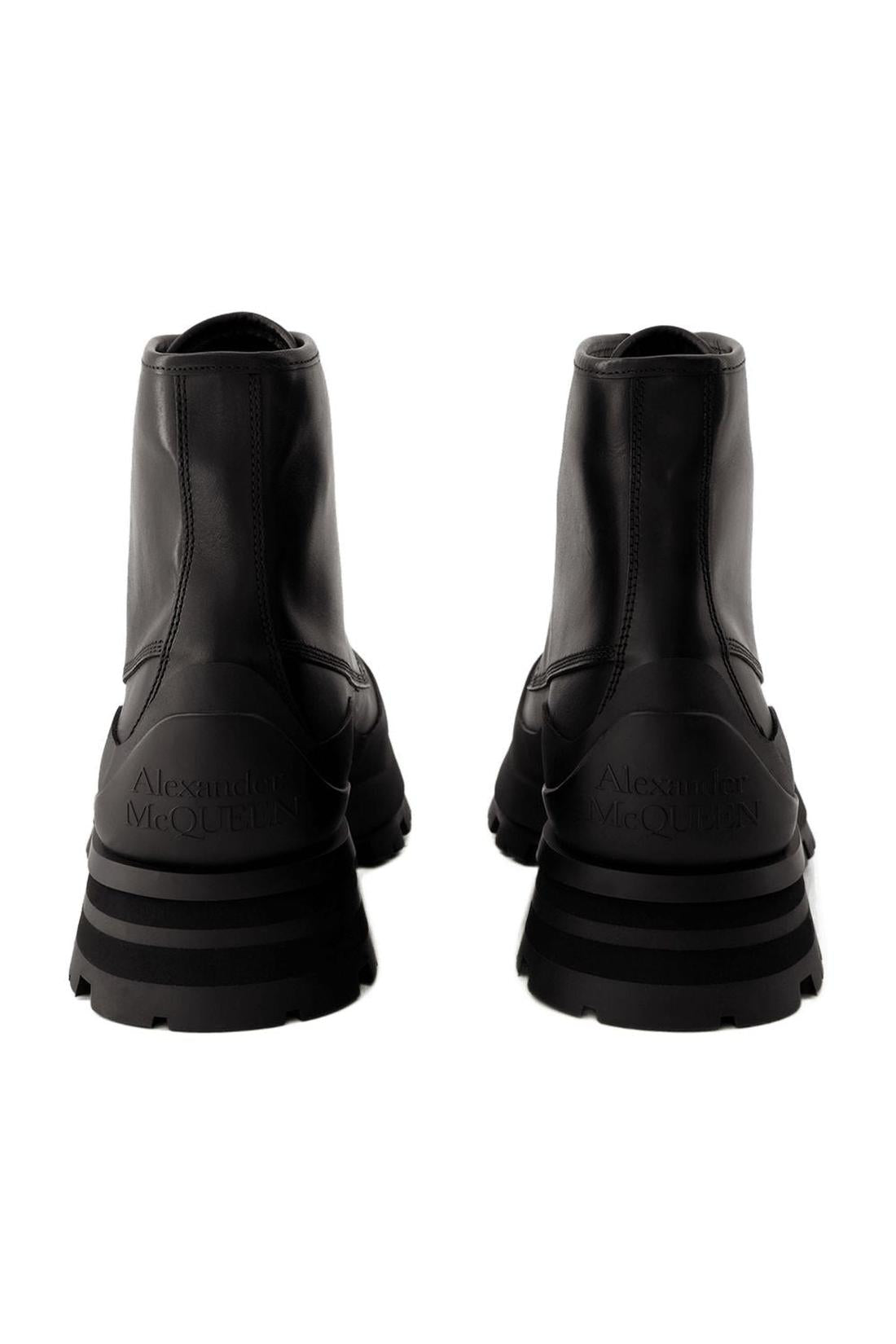 Tread Stiefeletten - Alexander Mcqueen - Leder - Schwarz