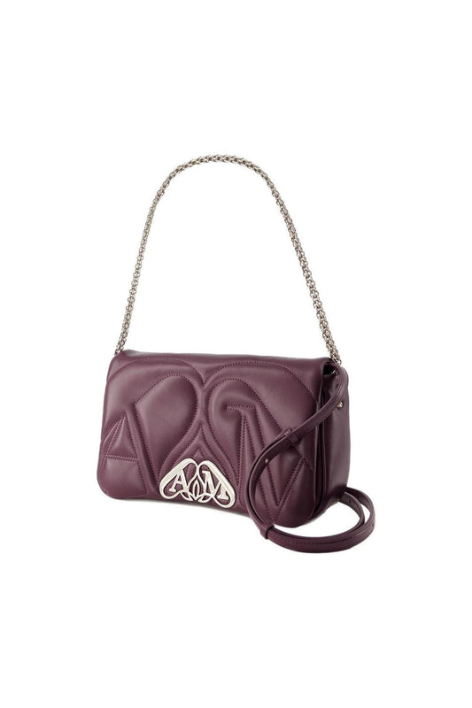 Tasche The Seal Small - Alexander Mcqueen - Leder - Night Shade