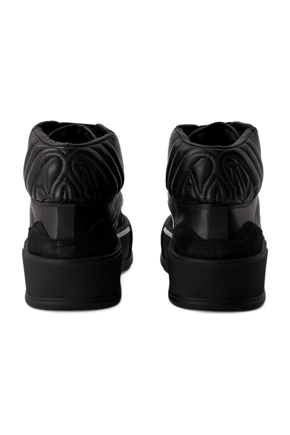 Sneakers Deck - Alexander McQueen - Leder - Schwarz/Weiß