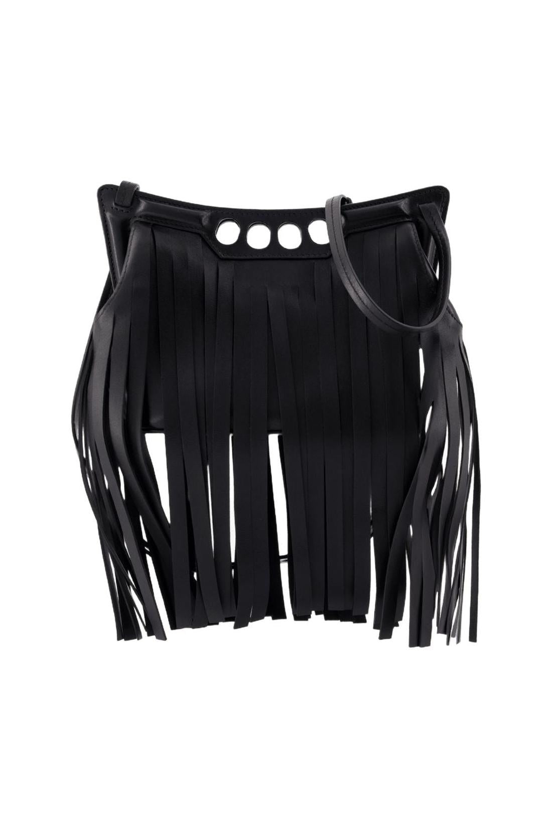 The Mini Peak Schultertasche - Alexander McQueen - Leder - Schwarz