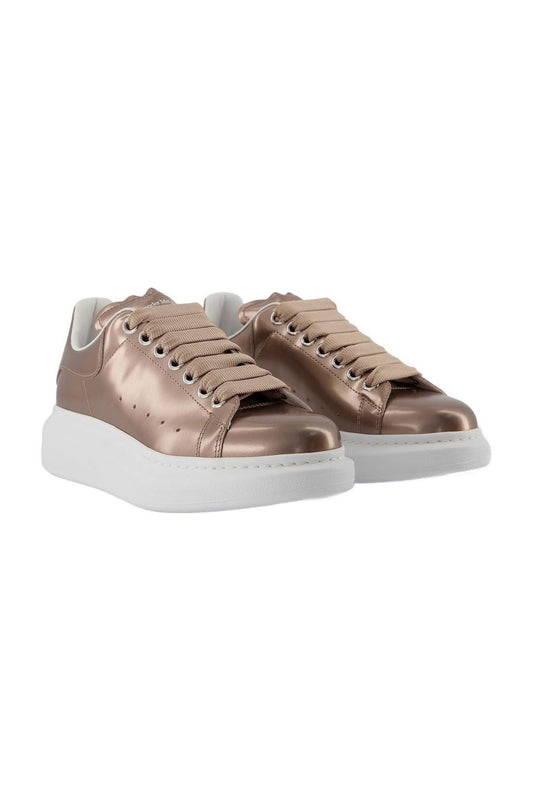 Oversized Sneakers - Alexander McQueen - Leder - Beige