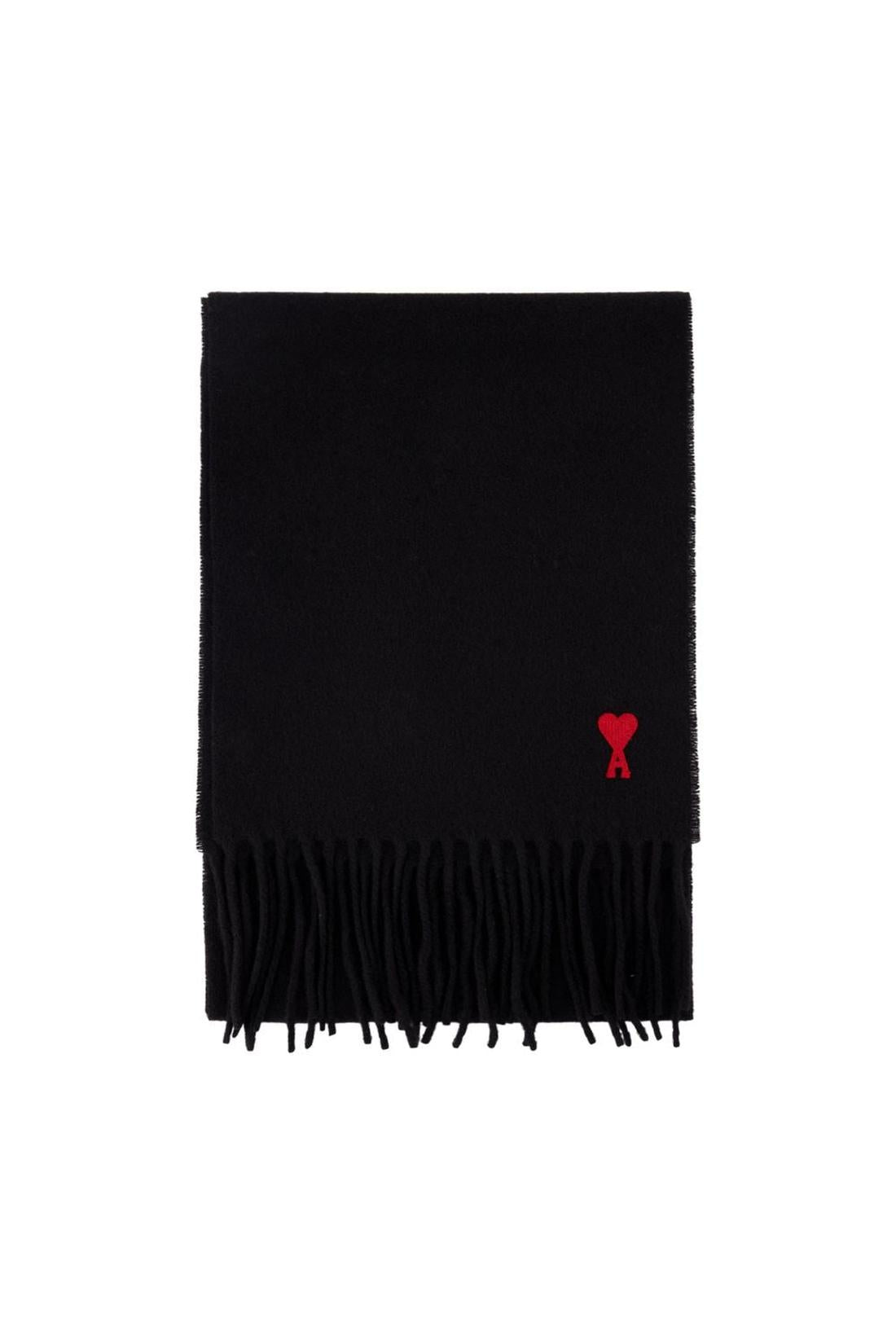 Red Adc Schal - AMI Paris - Wolle - Schwarz