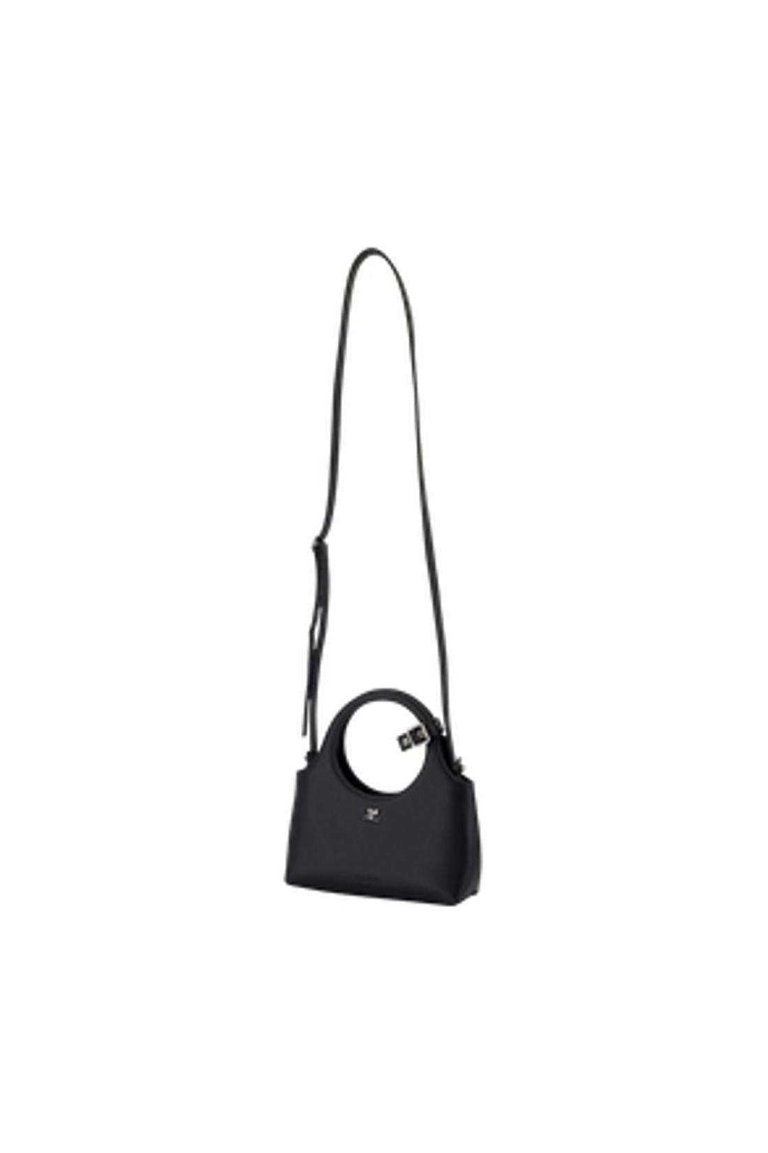 Mini Holy Day Handtasche - Courreges - Leder - Schwarz