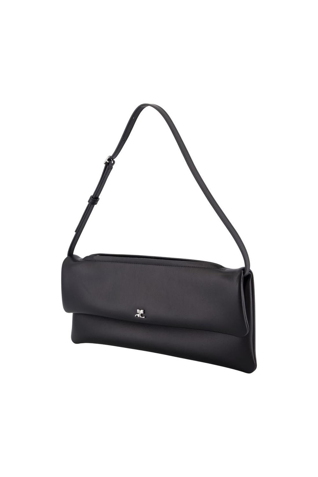 Cuff Clutch - Courreges - Leder - Schwarz