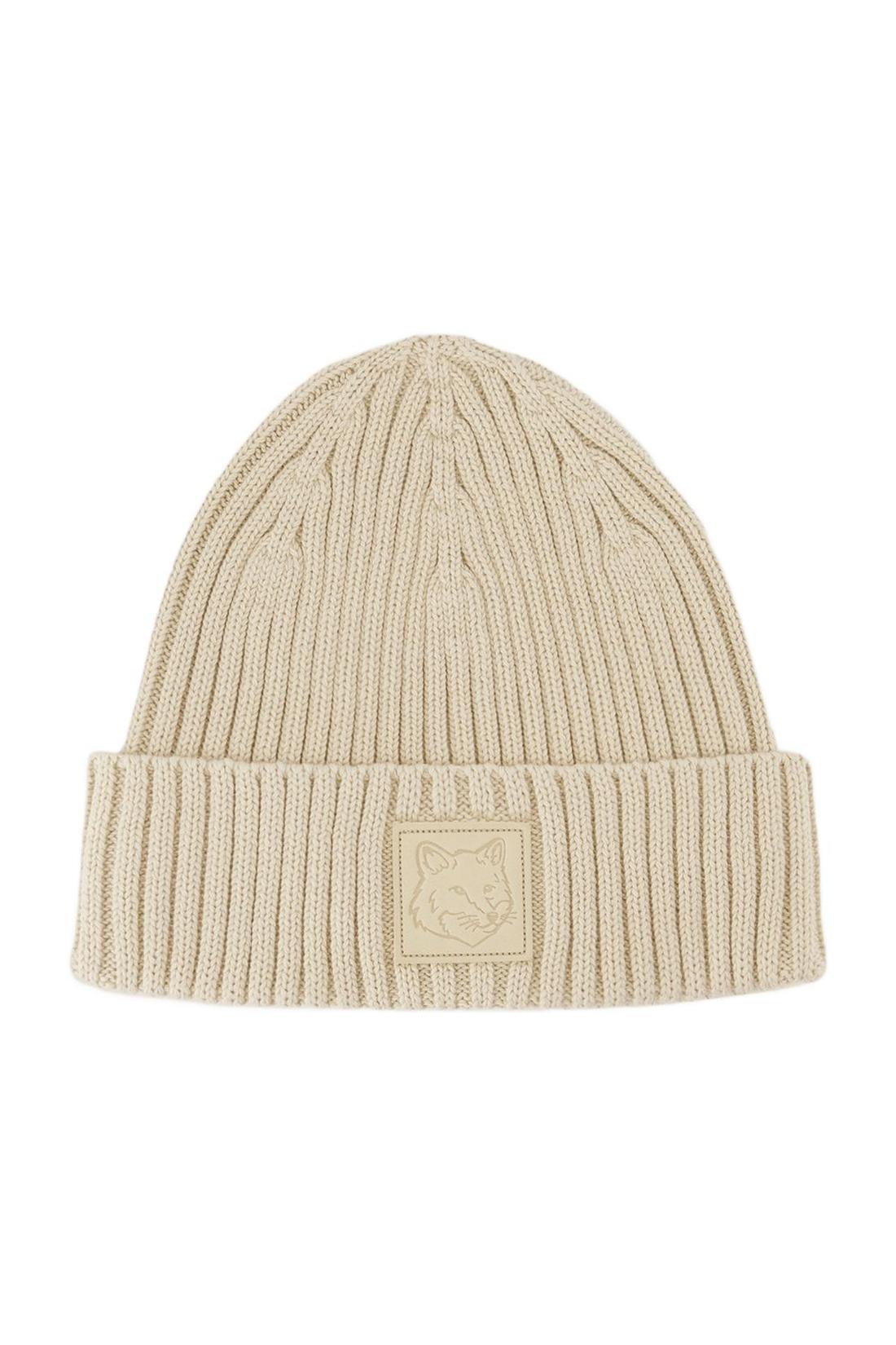 Bold Fox Head Mütze - Maison Kitsune - Baumwolle - Weiß