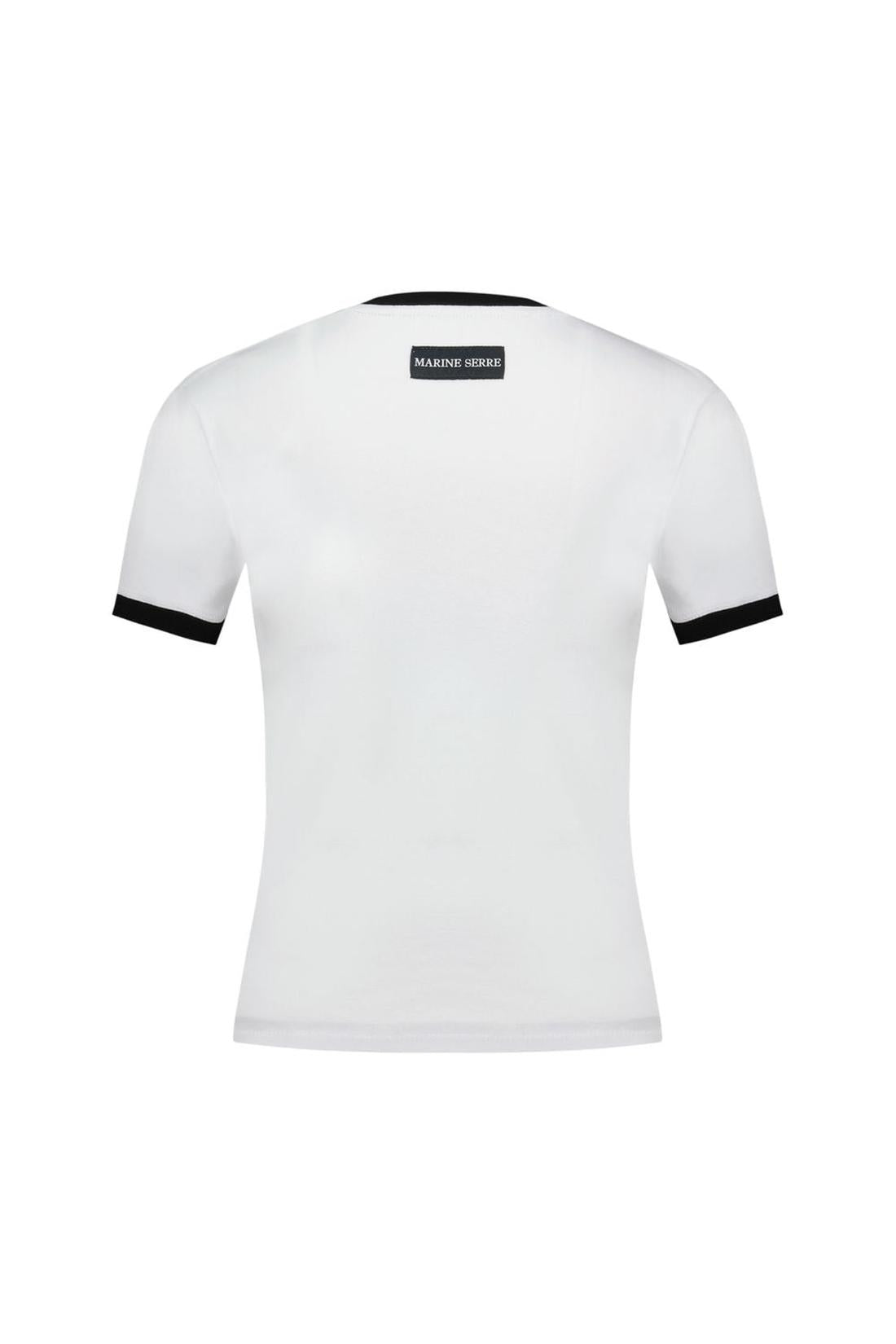 Moon Logo Baby Fit T-Shirt - Marine Serre - Baumwolle - Weiß