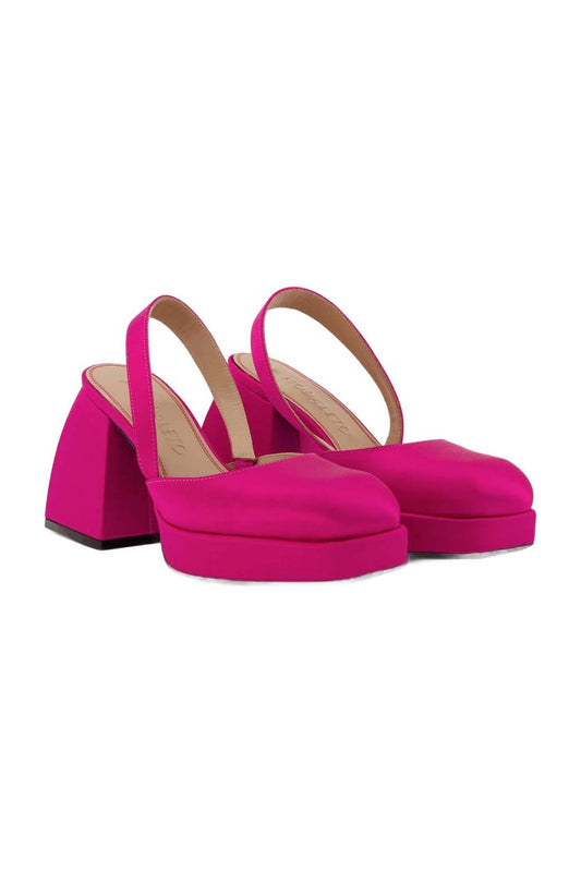 Pumps Bulla Jones 65 aus Satin in rosa