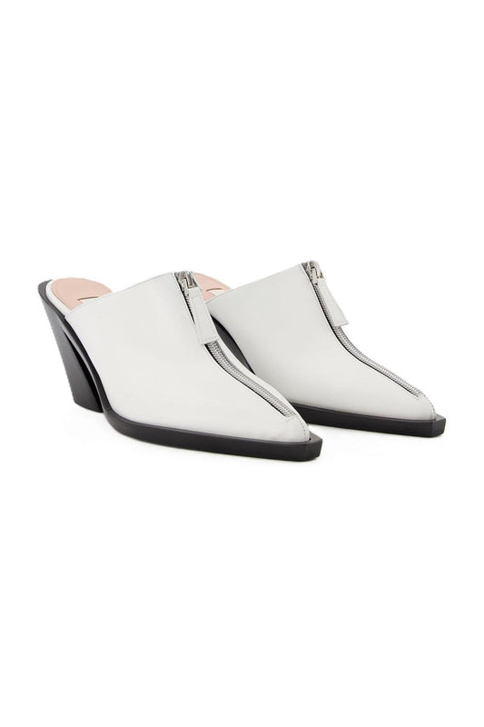 Eclair Zip Mule - Elleme - White - Leather